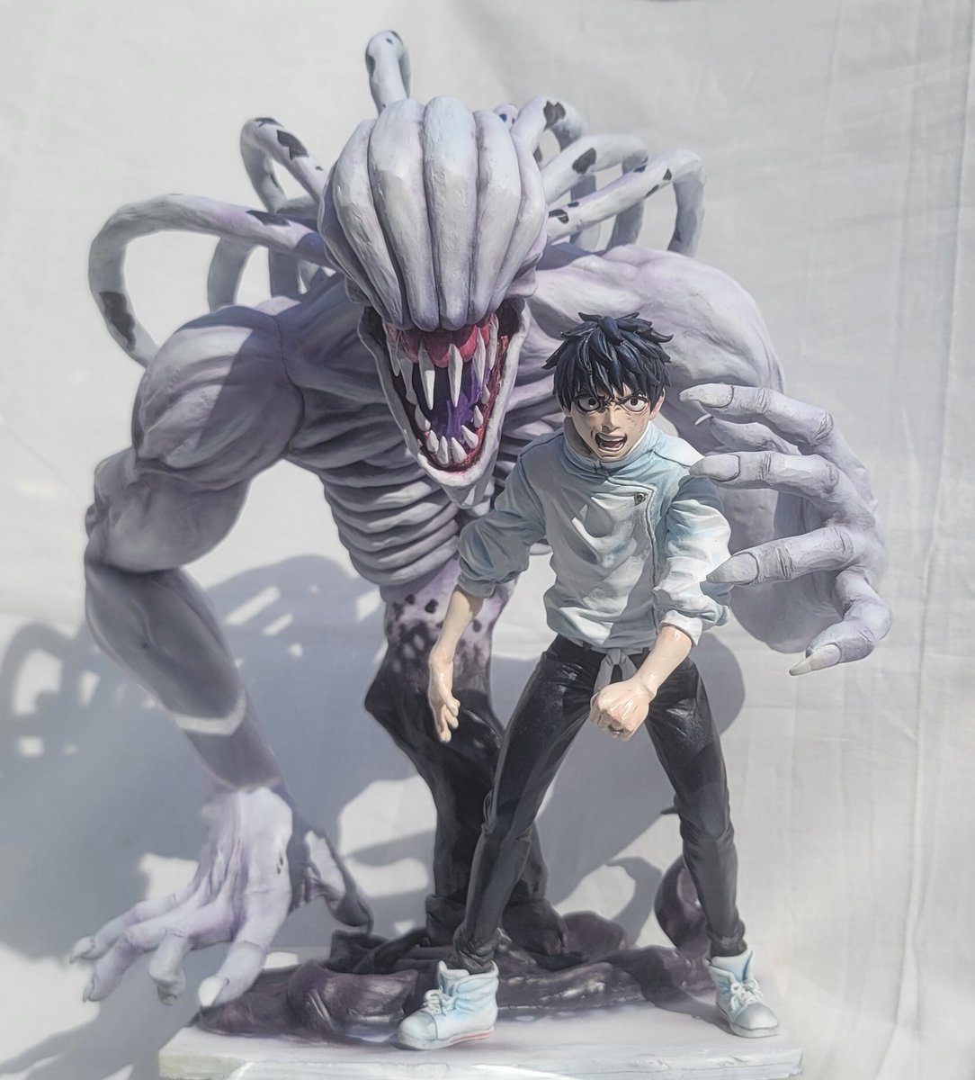 乙骨優太&リカちゃん完成しました！ 1/7スケールなので過去最大サイズ