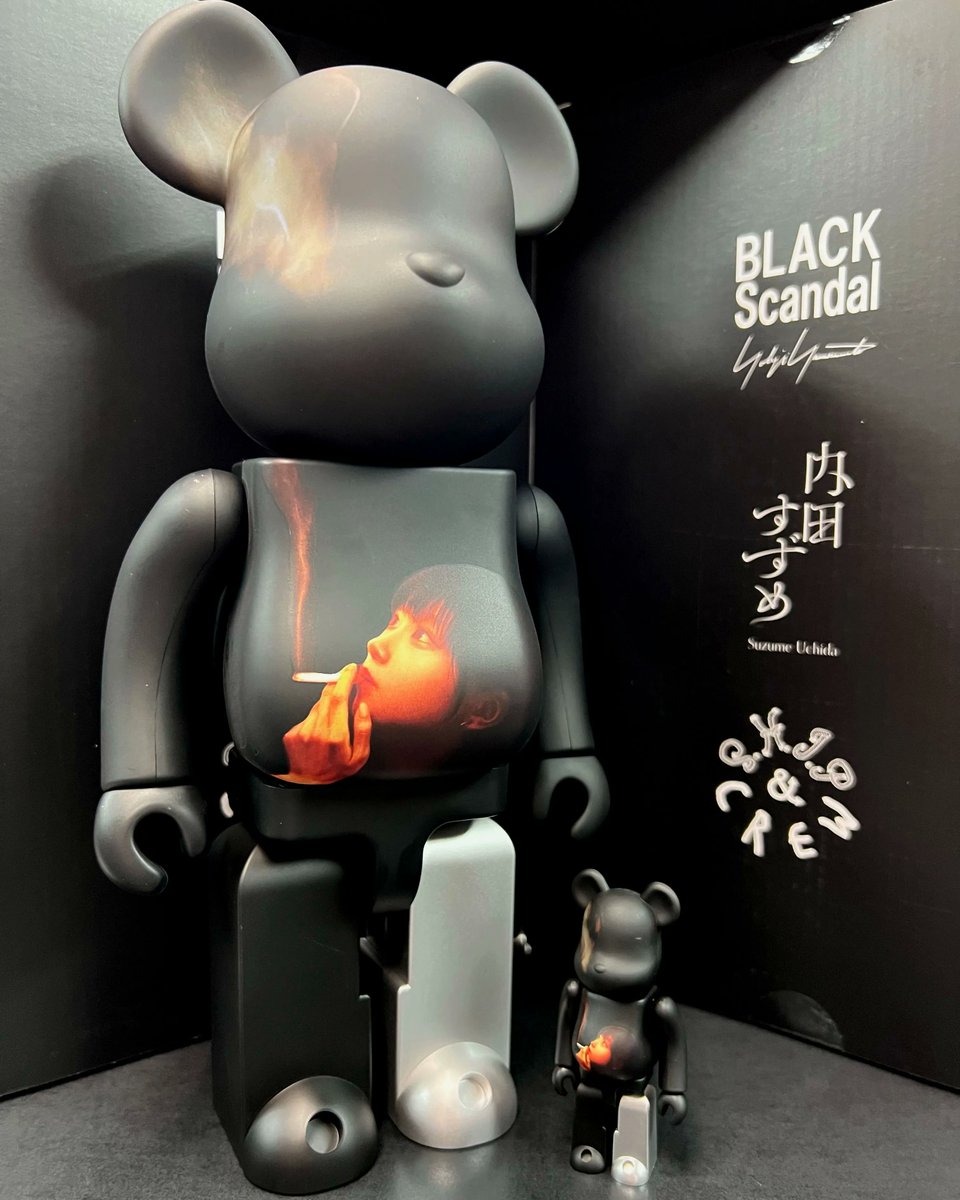 Today's 1.6】 BE@RBRICK BLACK Scandal Yohji Yamamoto × 内田すずめ