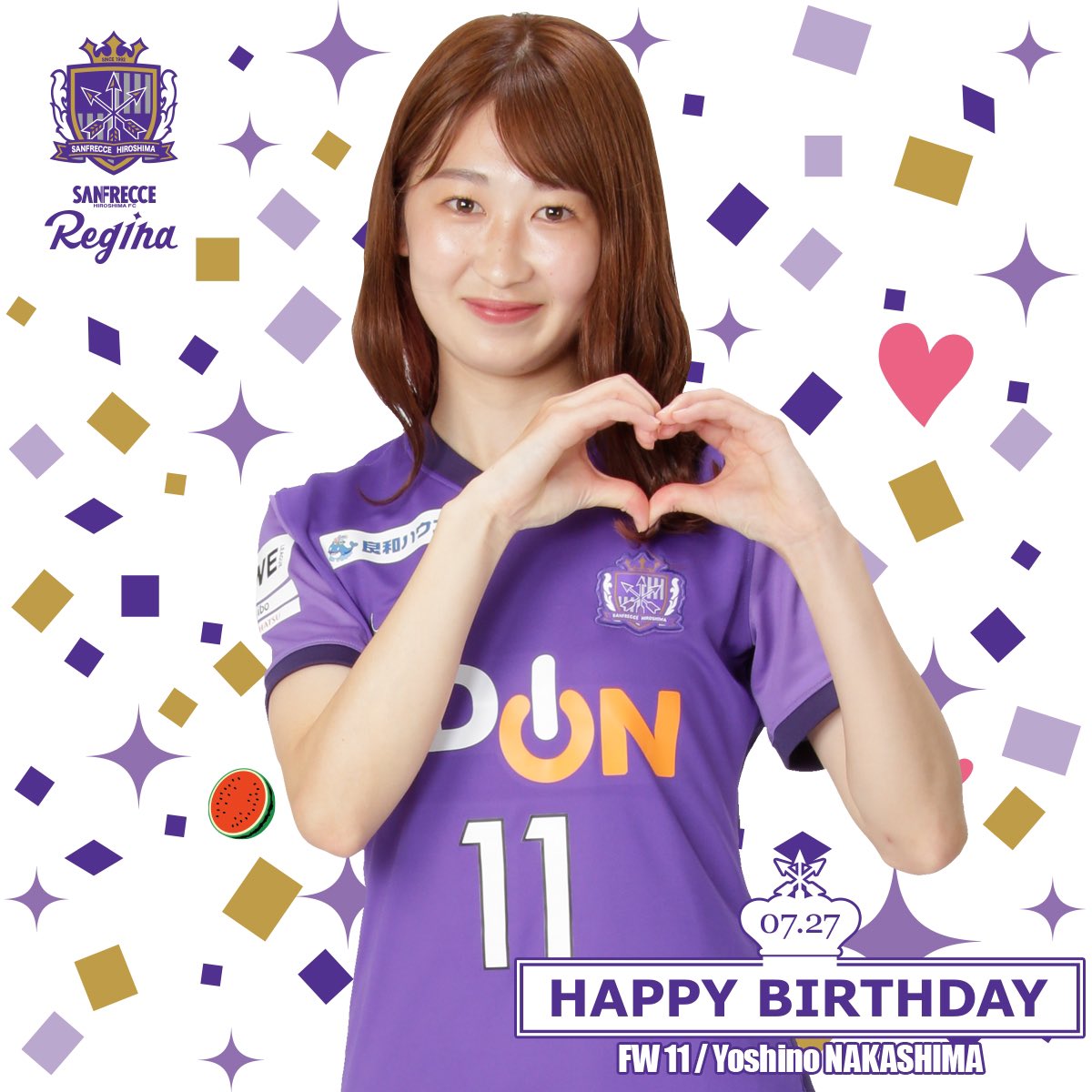 🎂happy birthday🎂 本日、7月27日は中嶋淑乃選手のお誕生日です🎉 し
