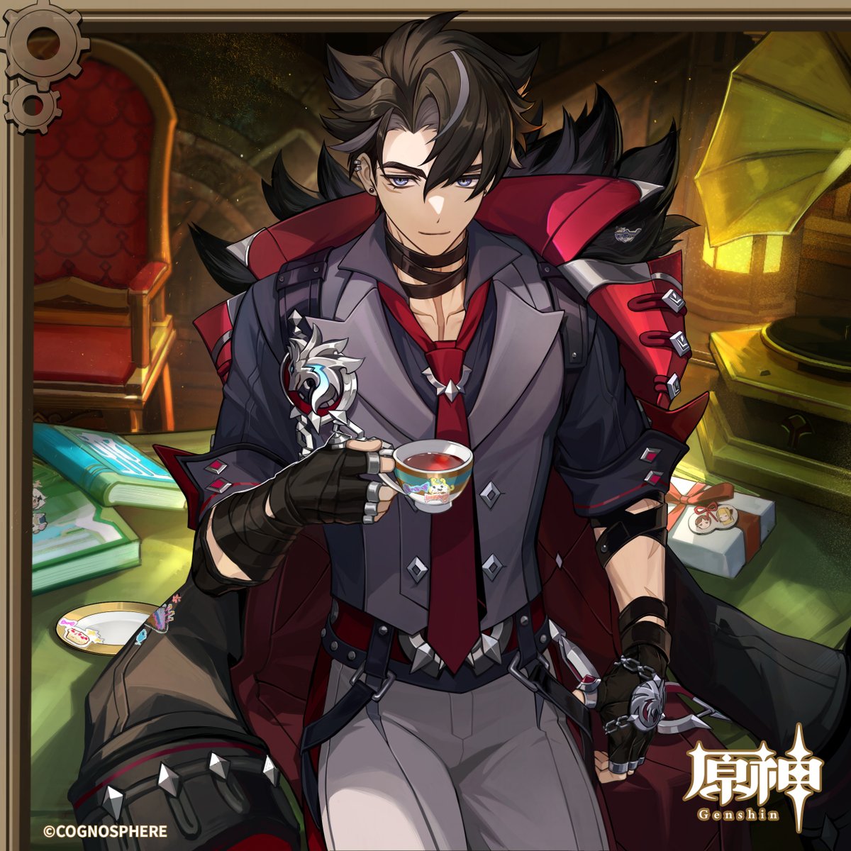 原神_キャラ生誕祭 【#リオセスリ生誕祭】 久しぶりだな。旅は順調か