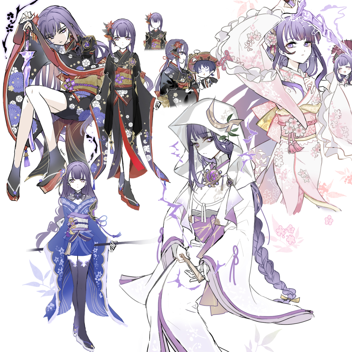 雷神バアル 「稲妻スキン欲しい妄想2#原神 #雷電将軍 」|kanai@skebの