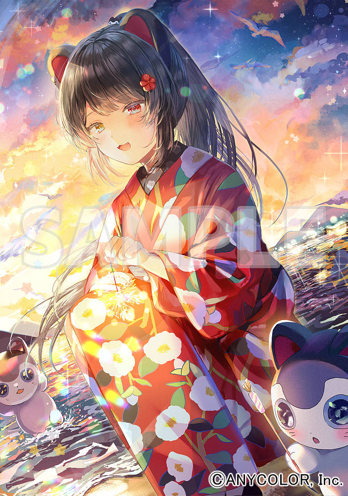 戌亥とこちゃんのお誕生日グッズのイラスト描かせていただきました🍹 9