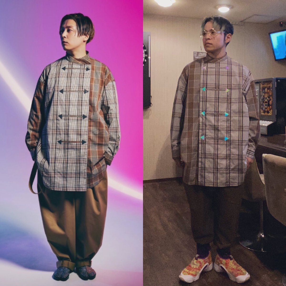 堂本剛さんのZOZOコラボシャツをゲット。 フラ〜っと着たけど何か似た