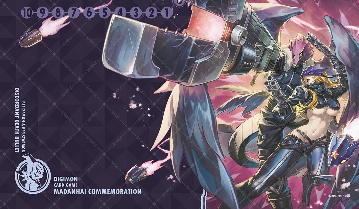 ベルゼブモン & ベルスターモン#魔弾杯 記念同人プレイマット#デジカ