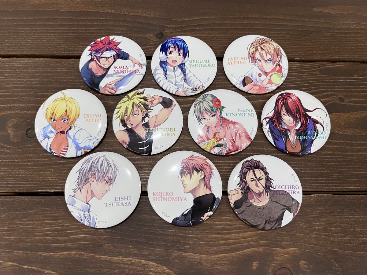 遠月学園祭 グッズ発売中】 #食戟のソーマ の美麗イラストを使用した