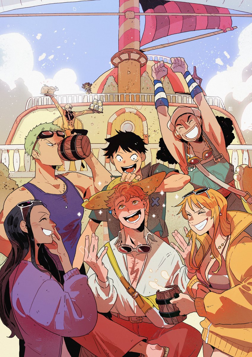 モンキー・D・ルフィ ,ナミ(ワンピース) ,ニコ・ロビン ,ロロノア