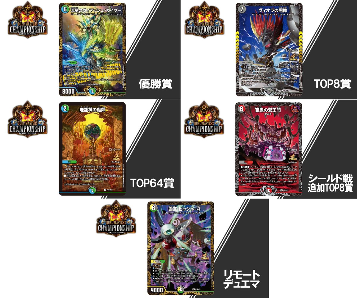 デュエルマスターズ】来期CSプロモまとめ CS優勝者賞《流星のガイ