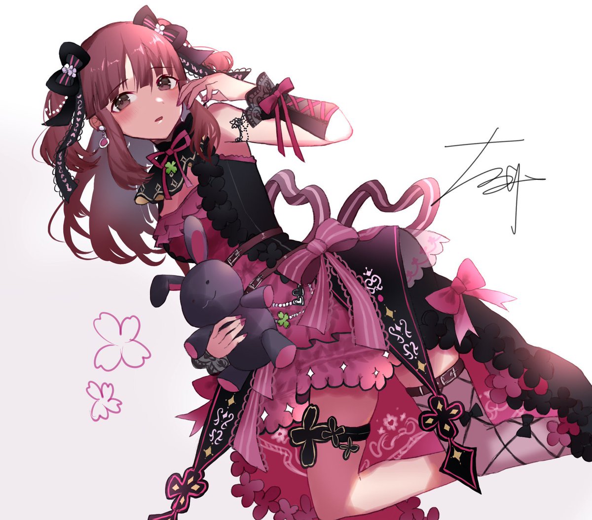 ノワール 緒方智絵里 [私とあなたの楽園] 🍀🎀🌸🖤 #デレステ #アイマス