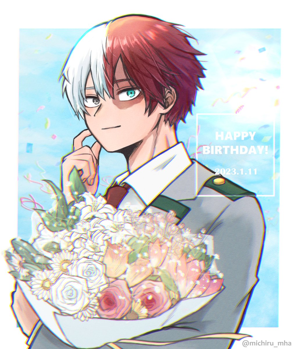 焦凍くん、お誕生日おめでとう！ 生まれてきてくれてありがとう！ #轟