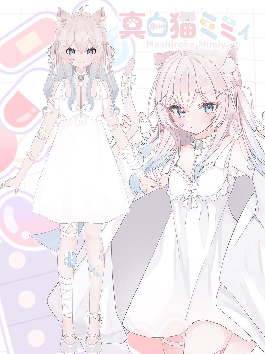 ꒰ ♡ ꒱ - - - - - - - - - 真白猫ミミィです 慣れるとすぐ懐く関西猫