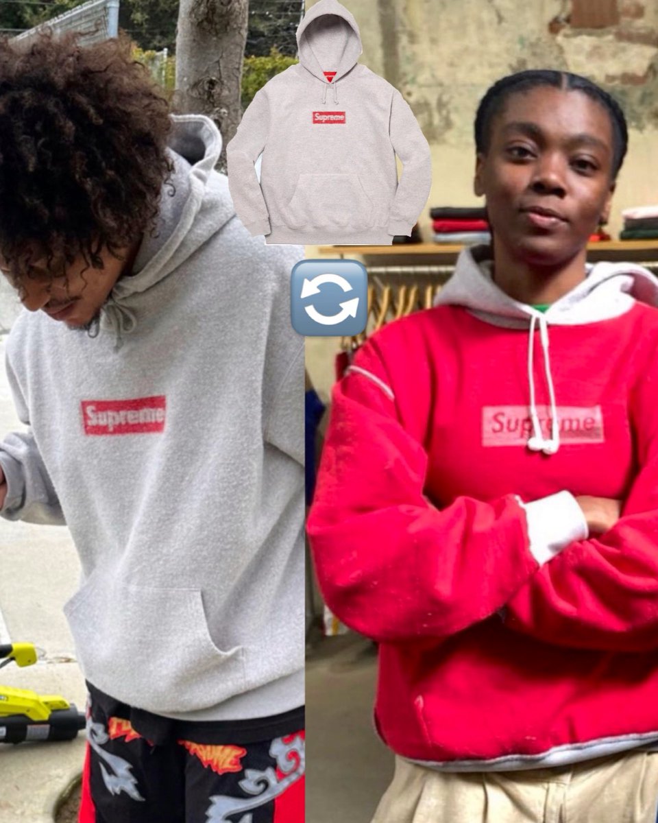 Supreme Inside Out Box Logo Hooded Sweatshirt. Can be worn inside