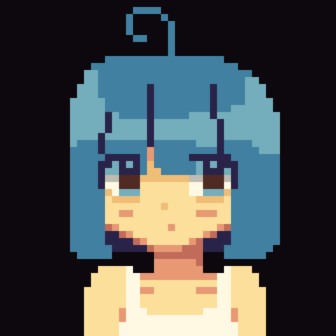 48x48 portrait practice! #ドット絵 #pixelart