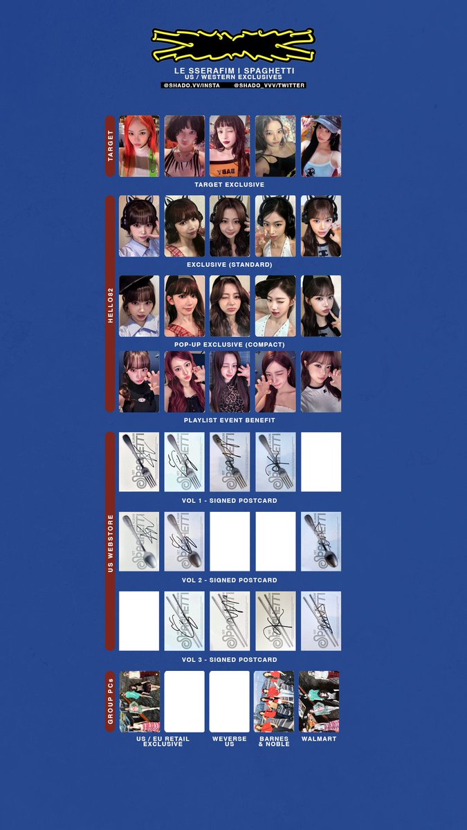 301025 - LE SSERAFIM - SPAGHETTI - OT5 US/Western retailer