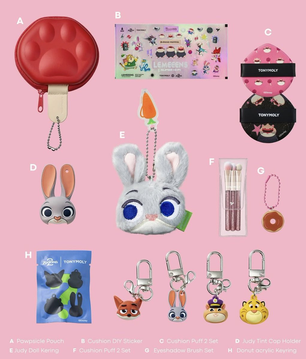 ズートピア トニーモリー コスメセット ✨𝙕𝙊𝙊𝙏𝙊𝙋𝙄𝘼