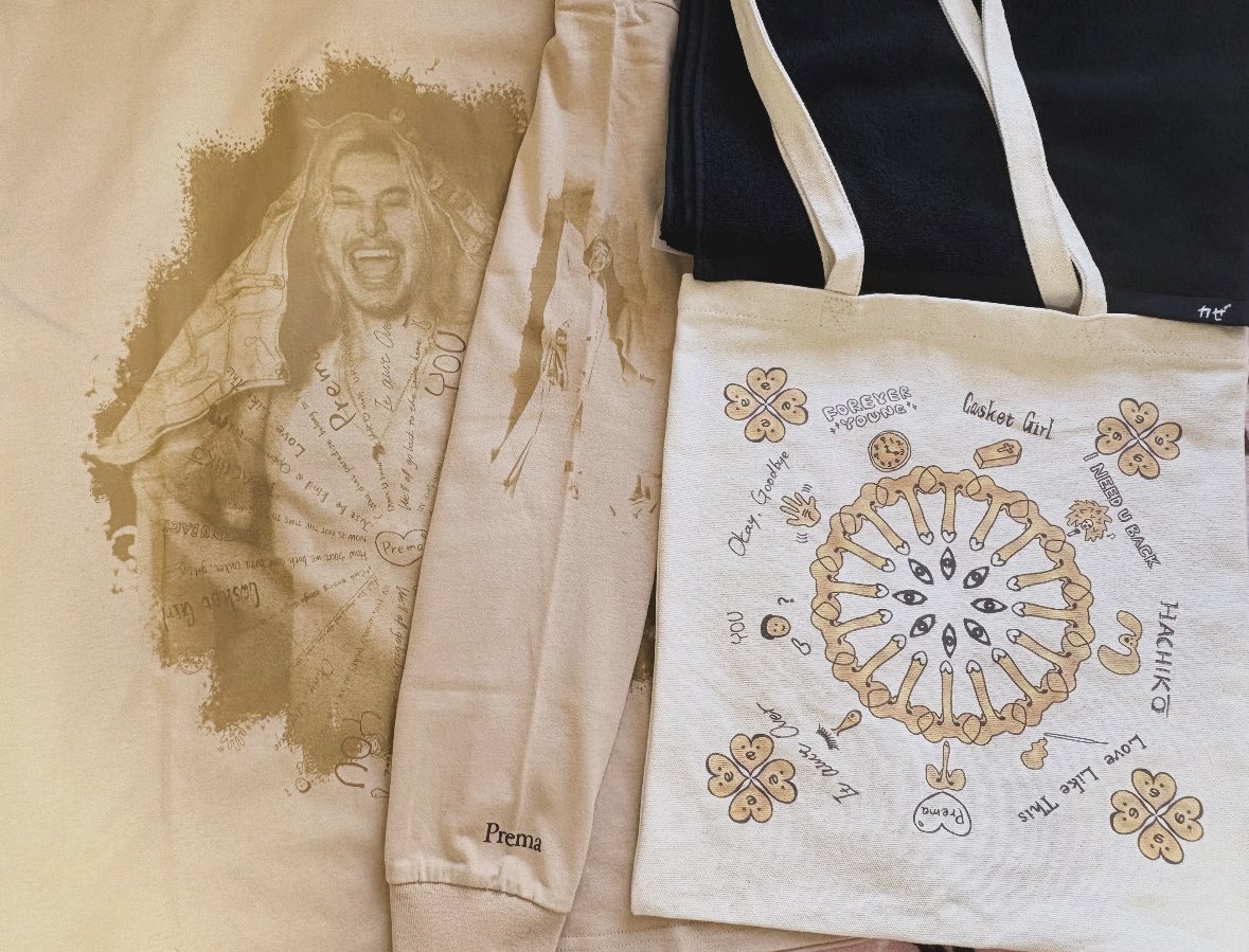 藤井風オフィシャルストアの Prema”Merch いま届いたぁ めちゃ可愛すぎ