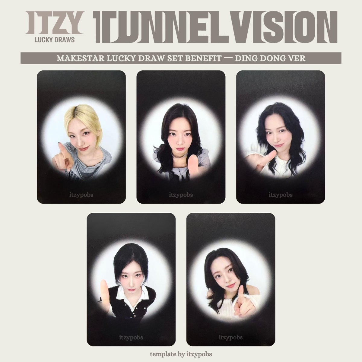itzy TUNNELVISION makestar 50枚限定 トレカ ITZY 
