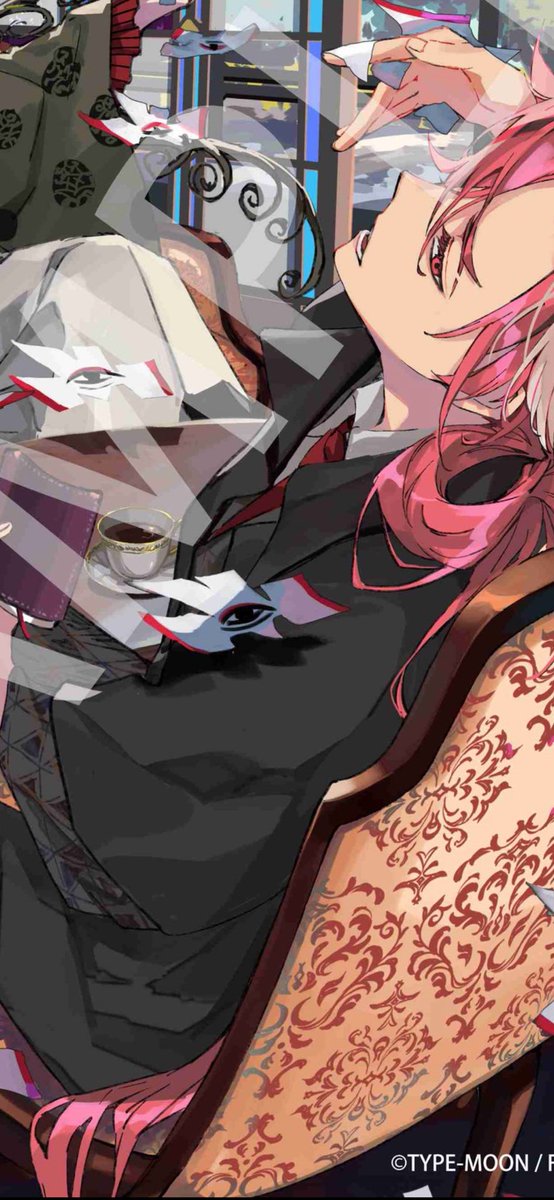 ホテルカルデアの蘆屋道満と高杉晋作のキービジュアルさぁ ・線が完成