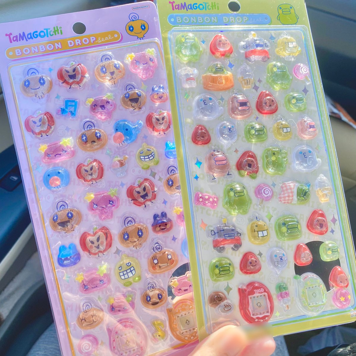 ローソン行ったらたまごっちのボンボンドロップシールあった！はじめて