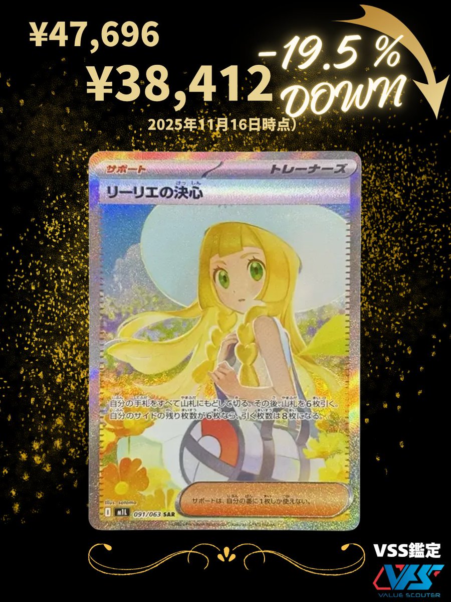 リーリエの決心（SAR）』は発売から3ヶ月経ち、 値下がりして来ました