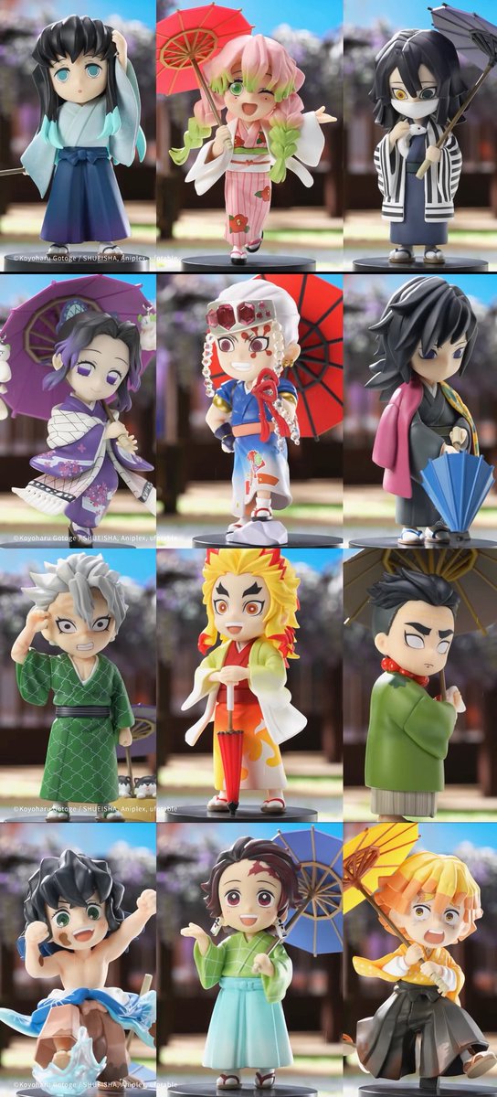 鬼滅の刃 フィギュア Bセット6個入 海外限定 梅雨シリーズ