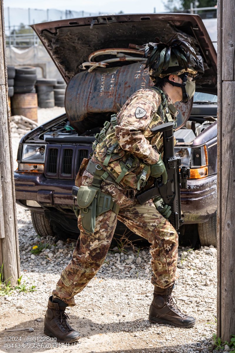 人から撮ってもらった写真を貼る #イタリア軍 #Esercito #ベルサリエリ