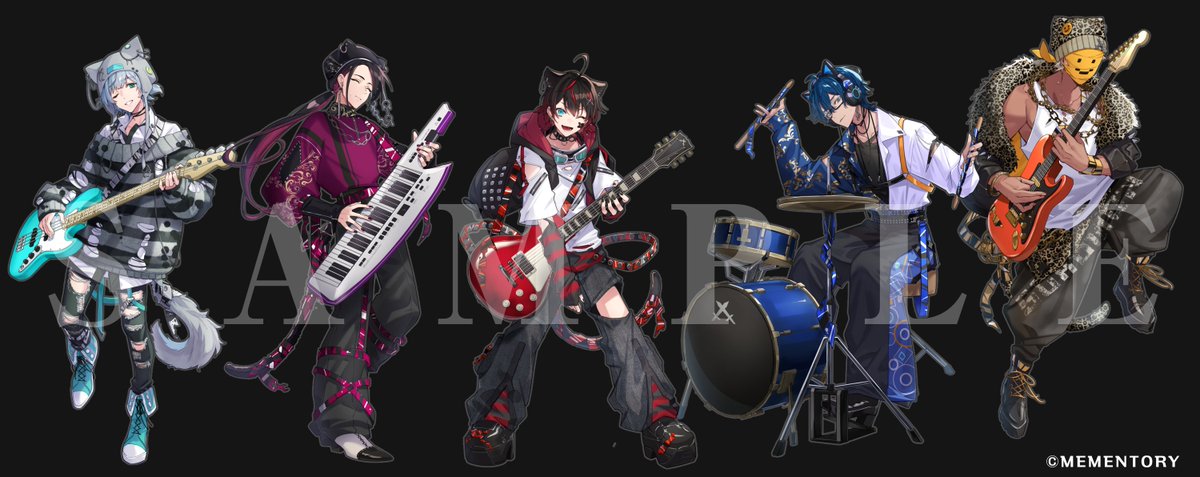 メメントリ×カラオケまねきねこ コラボ こちらの等身ビジュアルを担当