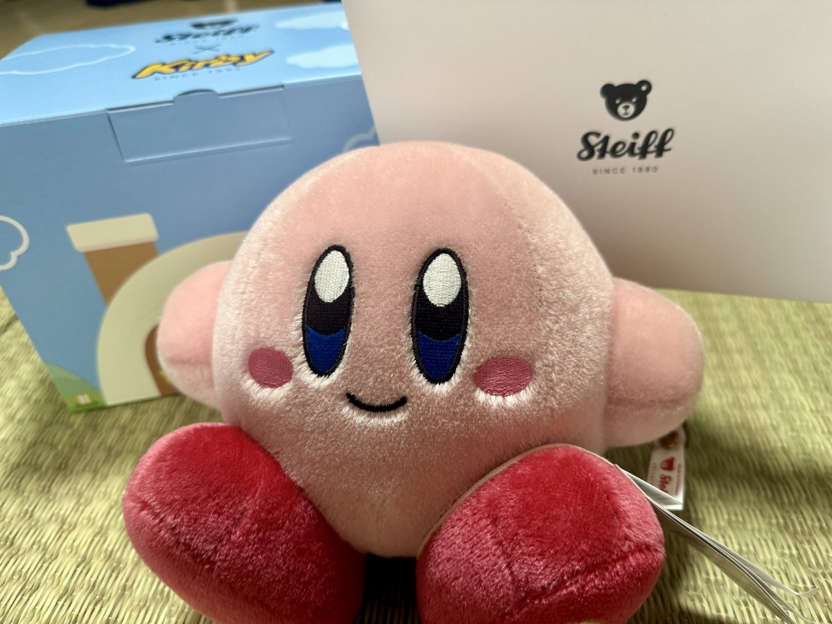 シュタイフのカービィ届いた！！ うれしい