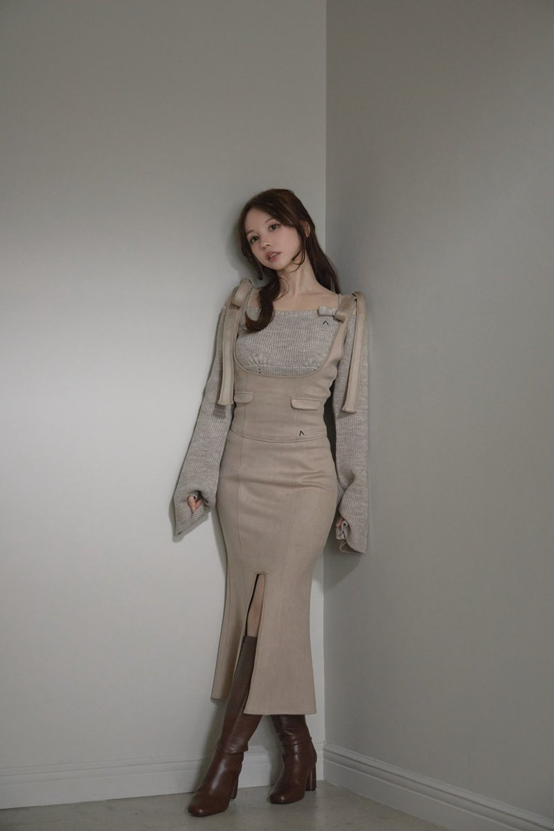 Dorothy rompers skirt color beige/black ¥13200-tax in しなやかな