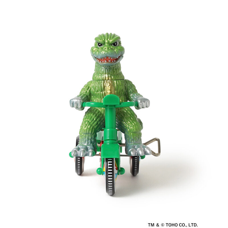 M1号（エムイチゴウ）〉の『74ゴジラ三輪車』ソフビ（※〈TOKYO