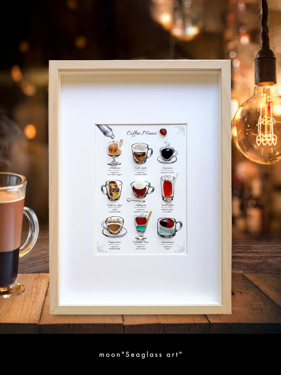 あや オーダー 4.6.8月 シーグラスアート マンスリー ちいさな花束