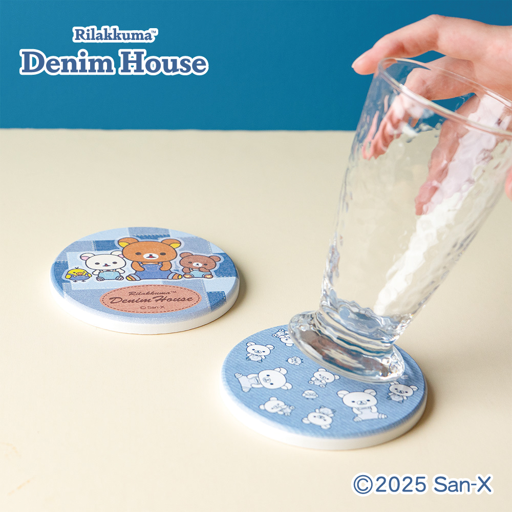 12/26（金）発売予定］ #リラックマ 珪藻土コースター 水滴を吸って