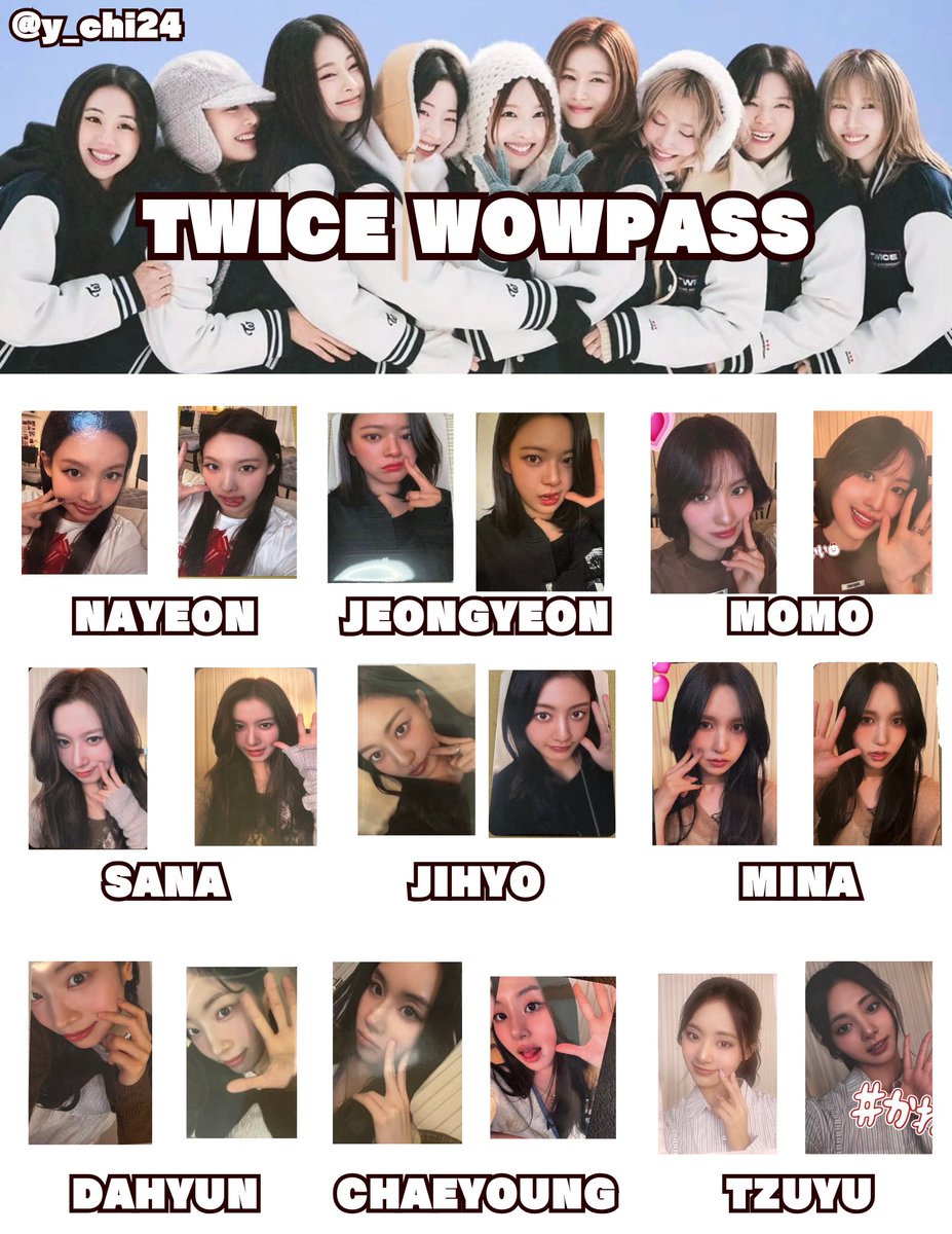 TWICE WOWPASS特典トレカ一覧 #TWICE #wowpass