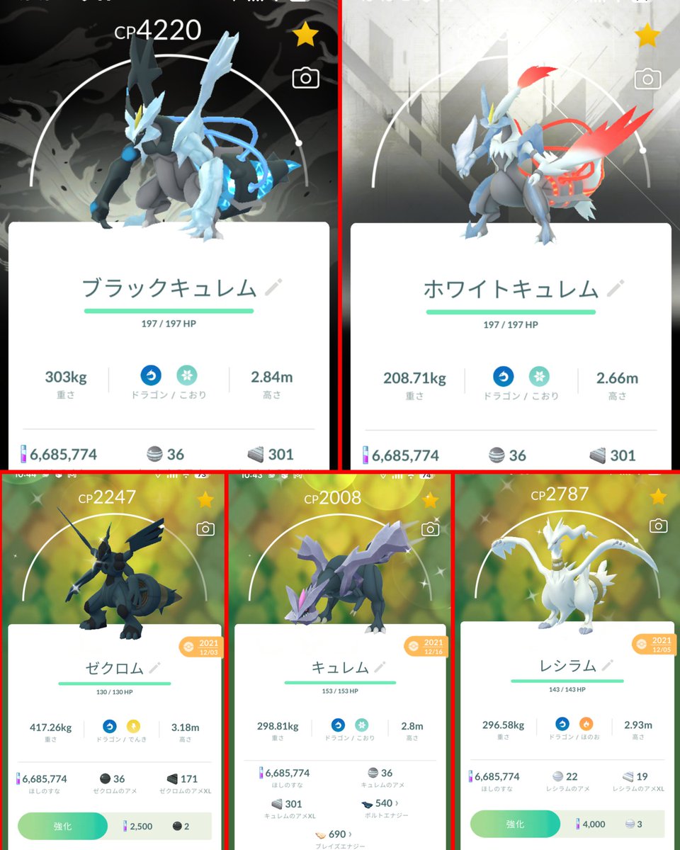 またブラックキュレムとホワイトキュレムの合体チャンス来ないかな