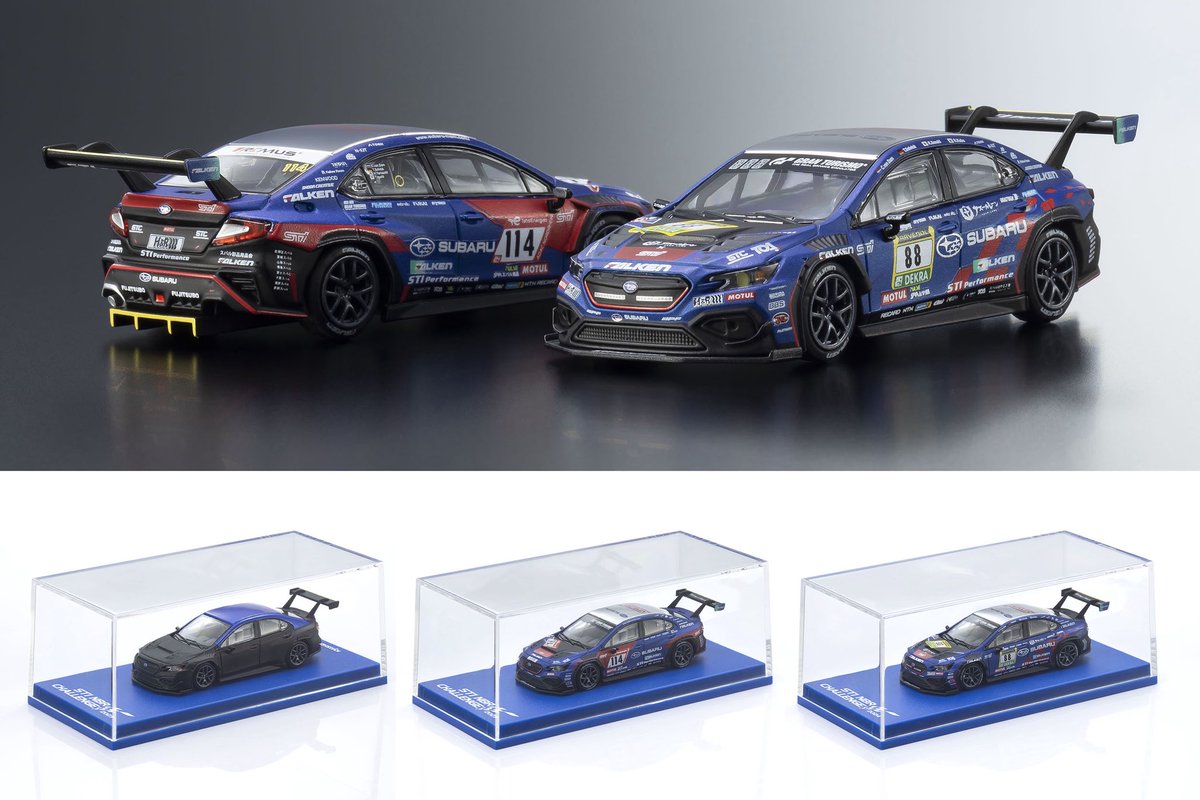 KYOSHO MINI CAR & BOOK Special Edition SUBARU WRX NBR CHALLENGE