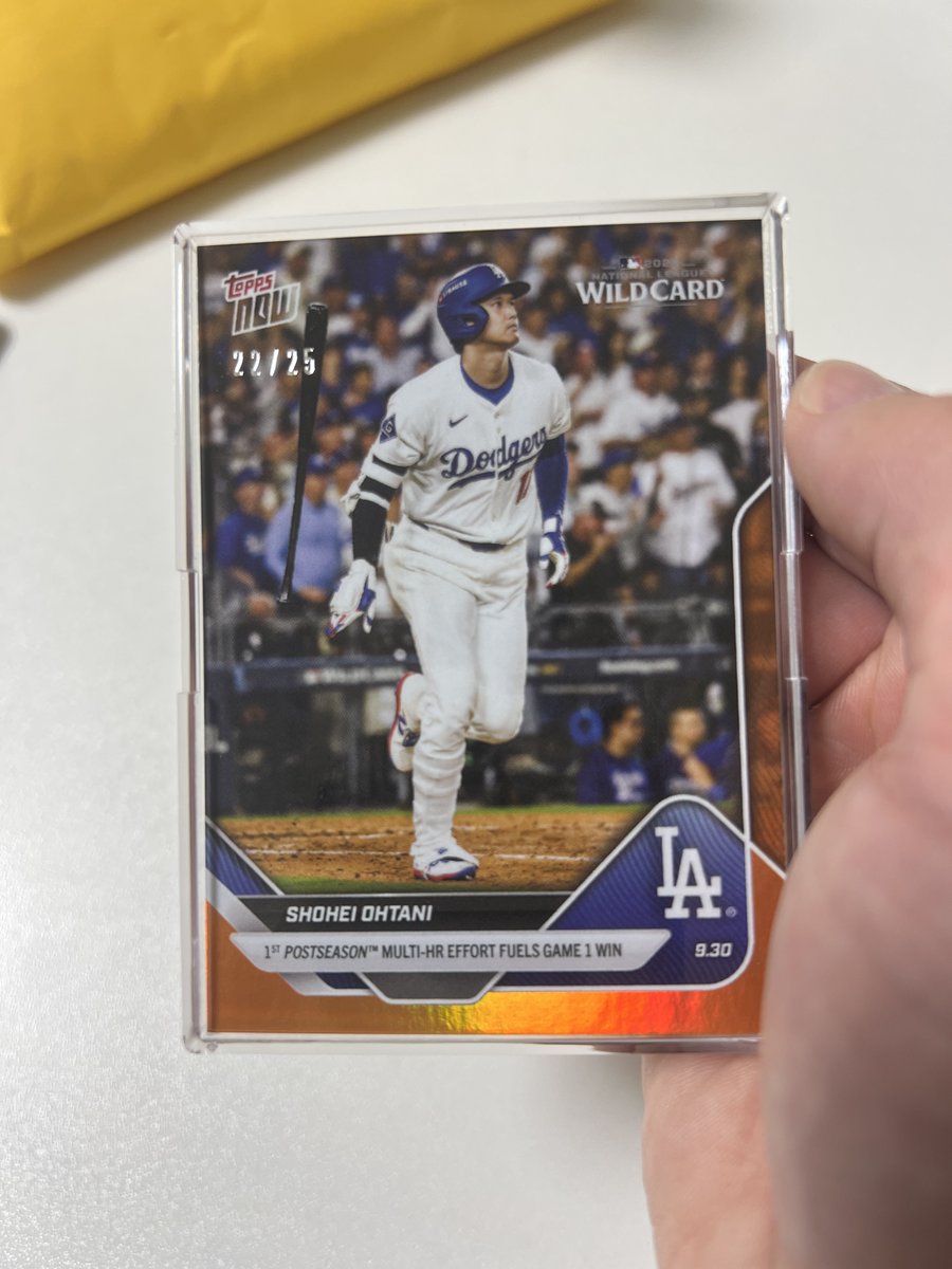幸せの黄色い封筒が到着しました😊✨ Shohei Ohtani - 2025 MLB Topps