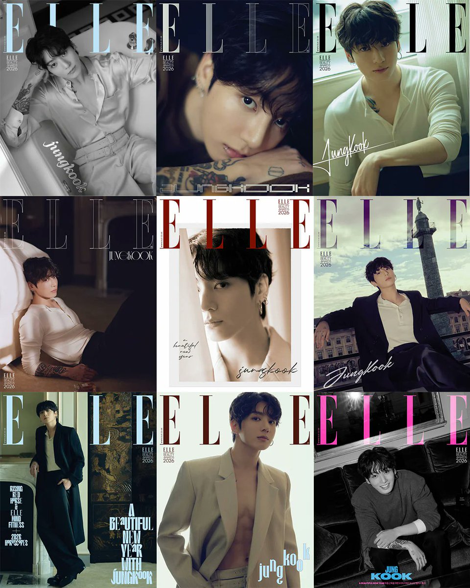 販売中‼】 #韓国雑誌「ELLE KOREA エルコリア」2026年1月号 \お得な9冊