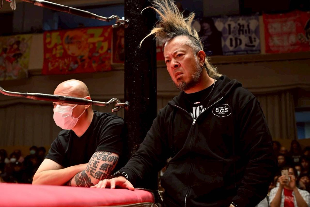 MIRAIおめでとう㊗️ セコンドの二人ありがとう👍 #MIRAISS #みちのく