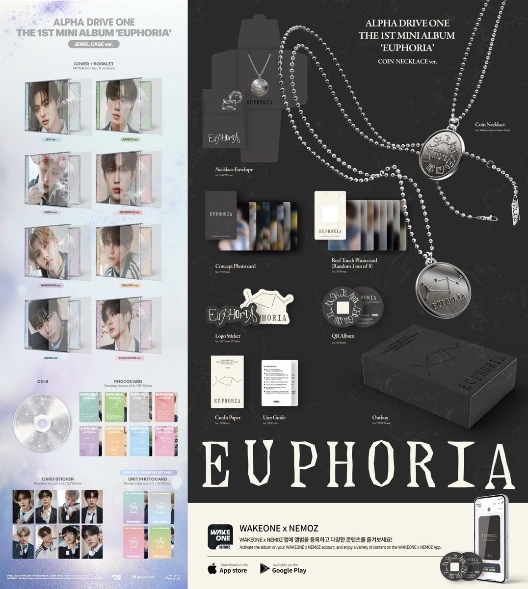 ALPHA DRIVE ONE 1st Mini Album 'EUPHORIA'🏎️ アルバム詳細でました