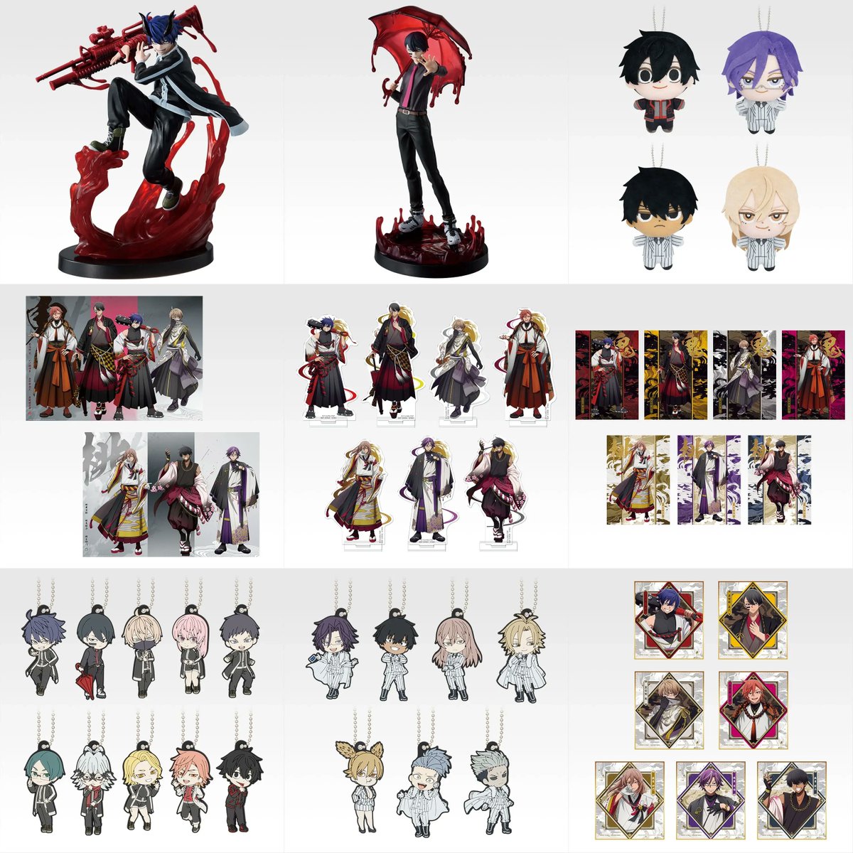 B賞 ぬいぐるみマスコット 淀川真澄、桃華月詠、桃角桜介、桃寺神門