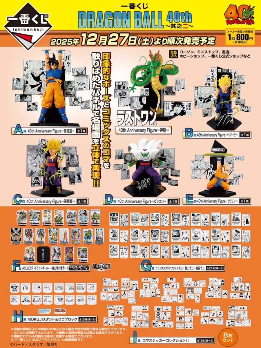 1ロット ドラゴンボール 40th Anniversary Figure SON GOKU