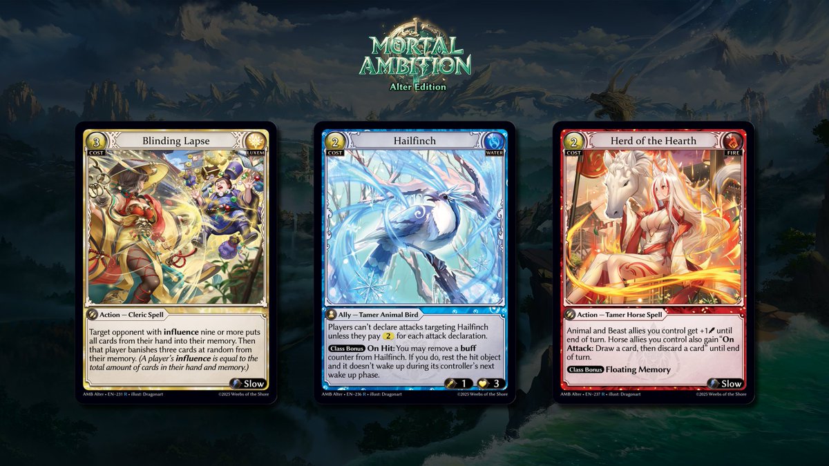 Mortal Ambition Alter Edition』に登場する新しいレアカードをご紹介