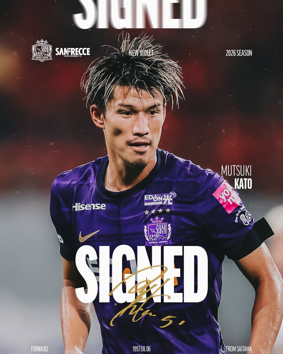 🟣CONTRACT RENEWAL🟣 #加藤陸次樹 選手と 明治安田J1百年構想リーグの