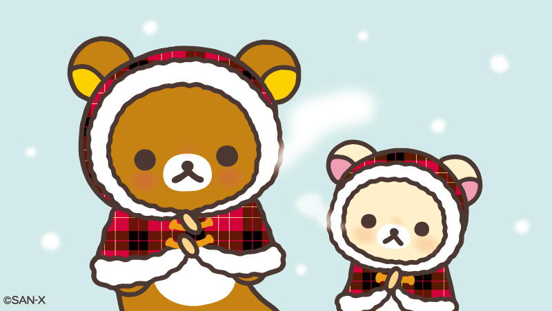 お外が寒いので もこもこになりました✨