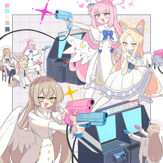 聖園ミカ(ブルアカ) ,桐藤ナギサ(ブルアカ) ,百合園セイア(ブルアカ