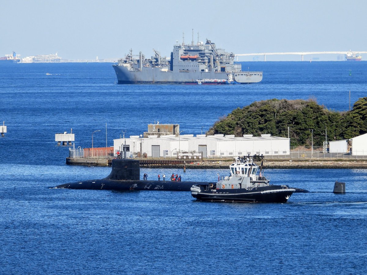 🇺🇸米海軍攻撃型原子力潜水艦「ｼｰｳﾙﾌ (USS Seawolf, SSN-21)」横須賀