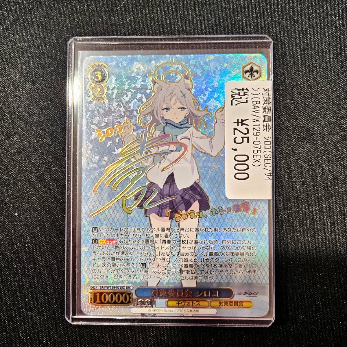 ヴァイスシュヴァルツ ブルアカ SEC サイン 対策委員会 シロコ