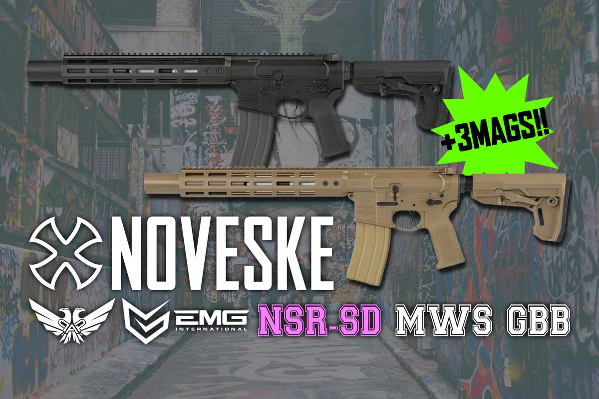 NOVESKE ではレアな #サプレッサー 内蔵モデルNSR-SDの #ガスブロ 定期
