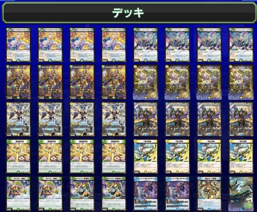 デュエチューブリーグ2025後期 第4節 金兎が使用したデッキはこちら