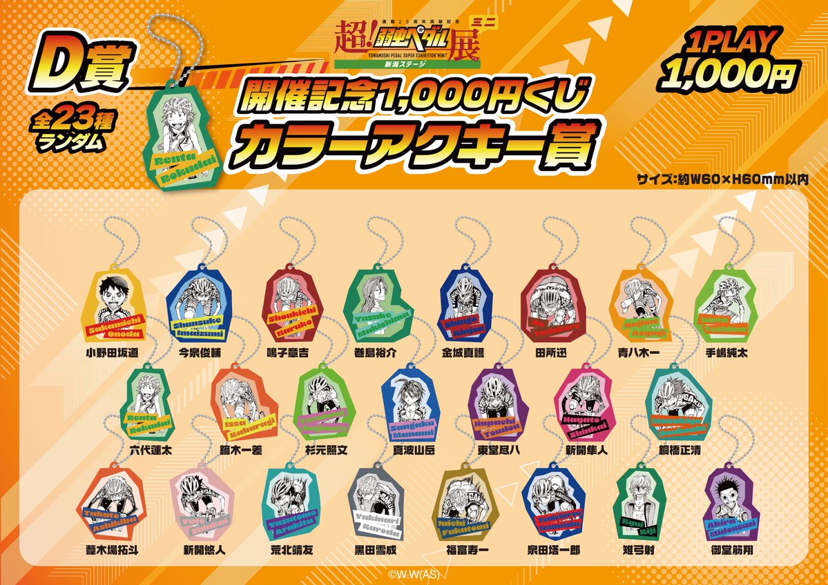 超！弱虫ペダル展』 ミニ新潟ステージにて1,000円くじの販売が決定