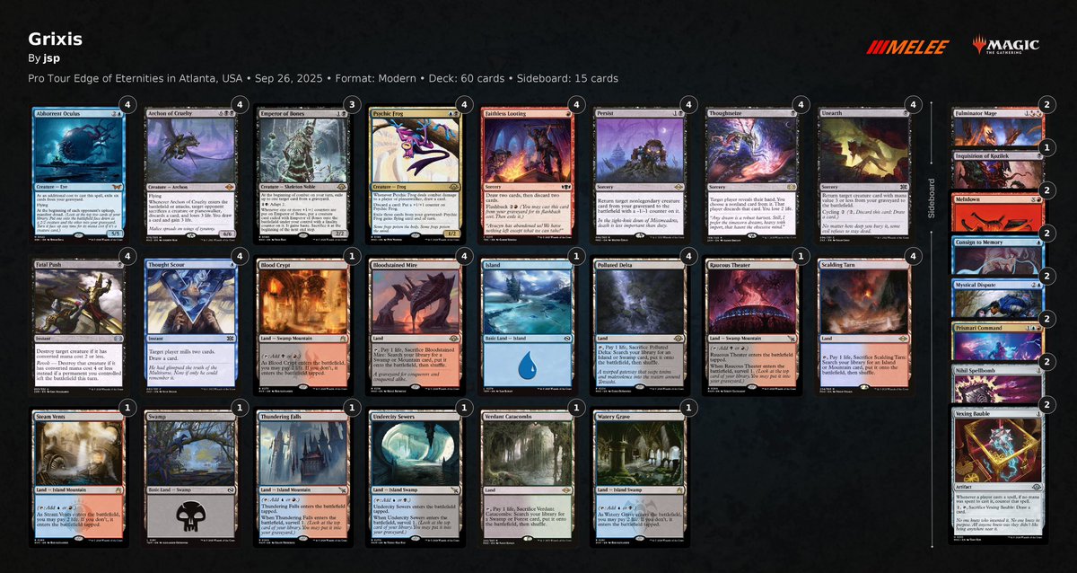 モダンのデッキはグリクシスリアニメイト。 御霊のピッチ構造が性に